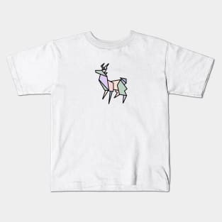 Origami Pastel Deer Kids T-Shirt